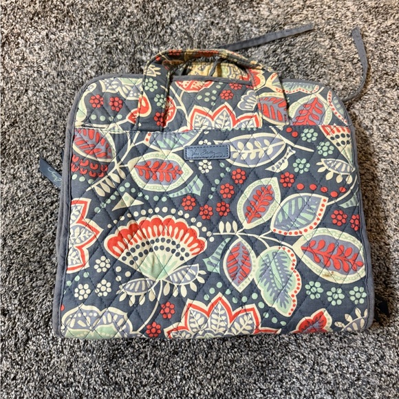 Vera Bradley Gray Floral Travel Bag - Picture 1 of 2